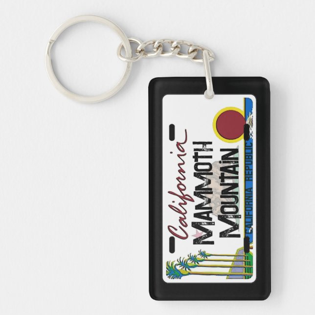 Porte-clés de plaque d'immatriculation Mammoth Mou (Devant)