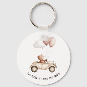 Porte-clés de porte-bébé voiture ours en peluche v