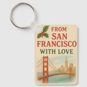 Porte-clés De San Francisco Avec Amour - Noël Vintage
