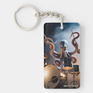 Porte-clés de scène de concert de rock batteur de