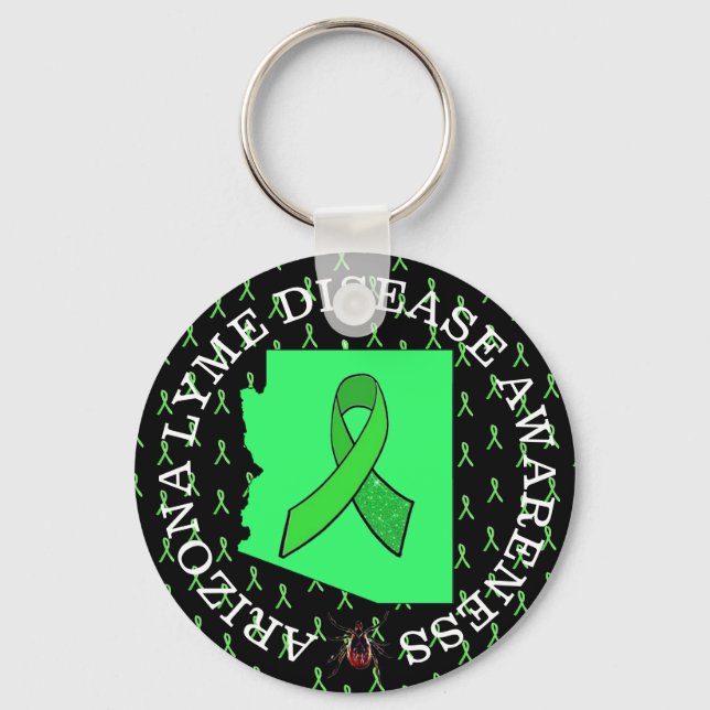 Porte-clés de sensibilisation à la maladie de Lyme (Recto)