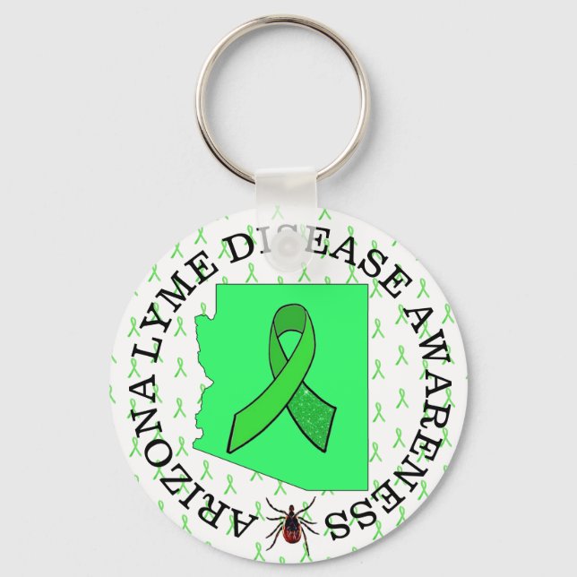 Porte-clés de sensibilisation à la maladie de Lyme (Recto)