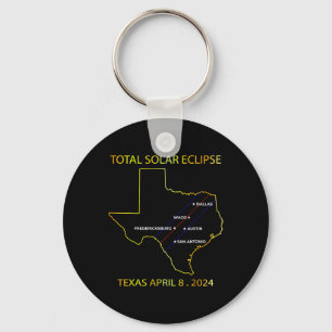 Porte-clés De Solar Eclipse 2024 Interactive Map Texas Eclips