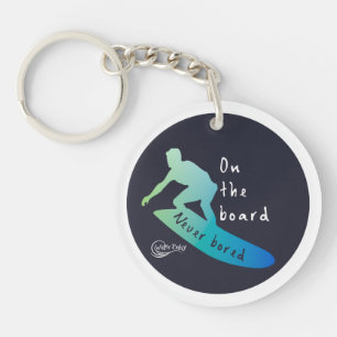 Porte-clés de surf sur planche