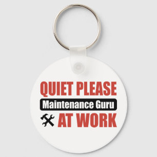 Porte-clés De tranquillité entretien Guru svp au travail