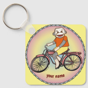Porte-clés de vélo Singe en chaussette