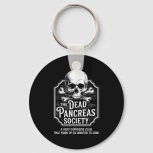 Porte-clés Dead Pancreas Society Chemise Crâne Crâne Drôle Di