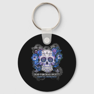 Porte-clés Dead Pancreas Society Sugar Skull diabétique sensi