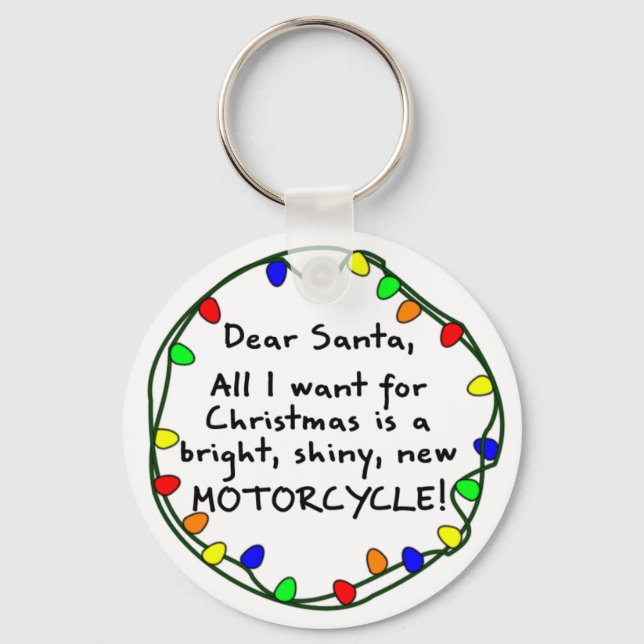Porte-clés Dear Santa Motorcycle (Recto)