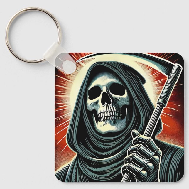 Porte-clés death character illustration (Recto)