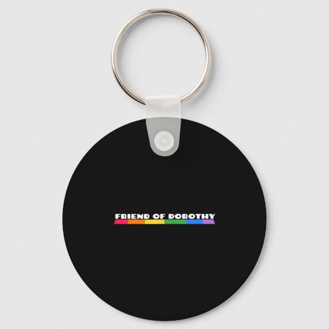 Porte-clés Débardeur citation de fierté arc-en-ciel ami de Do (Recto)