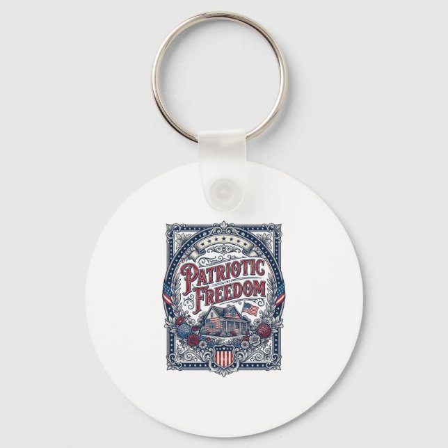 Porte-clés Débardeur graphique vectoriel de jardin de campagn (Recto)