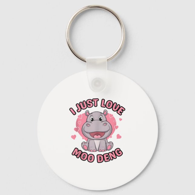 Porte-clés Débardeur Hippo bébé mignon_1 (Recto)
