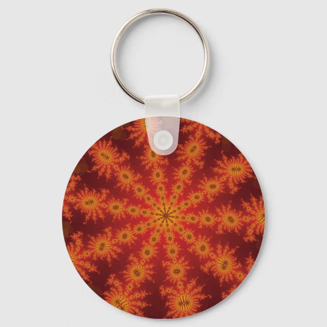 Porte-clés Décastar Orange Rouge (Recto)
