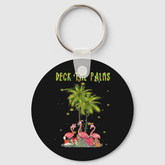 Porte-clés Deck Les Palms Hawaiian Christmas Lights Palm Flam (Recto)