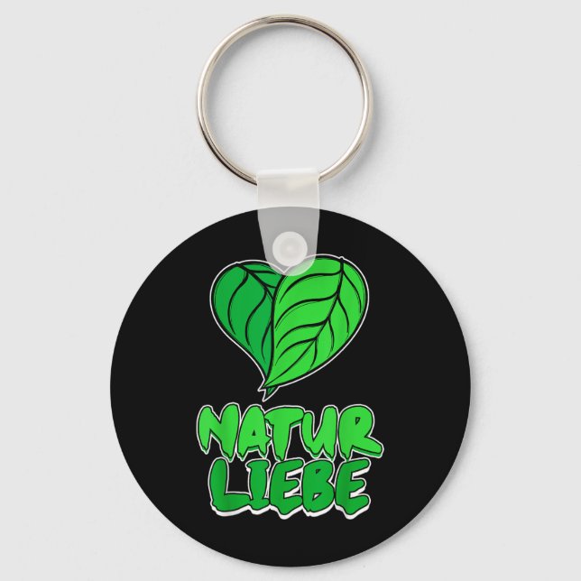 Porte-clés Déclaration cool Nature Protection de l'environnem (Recto)