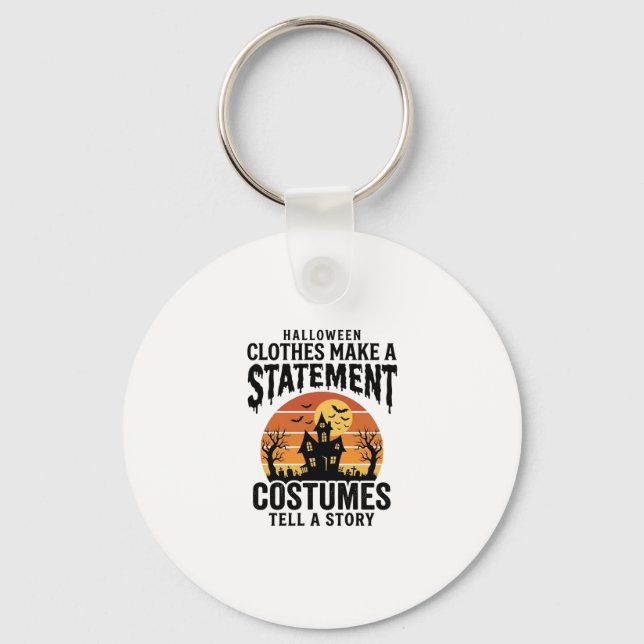 Porte-clés Déclaration de costume d'Halloween Design de chemi (Recto)