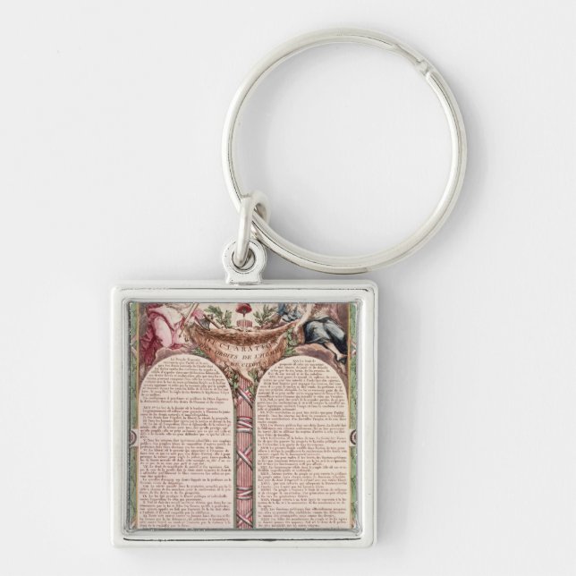 Porte-clés Déclaration des droites de l'homme, 1793 (Devant)