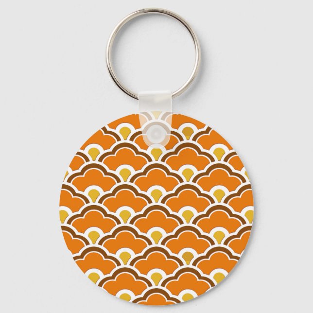 Porte-clés Déco Saint-Jacques Chinois, Mandarin Orange (Recto)