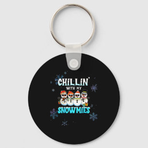 Porte-clés Décontracté avec mes femmes Snowmie Noël bonhomme