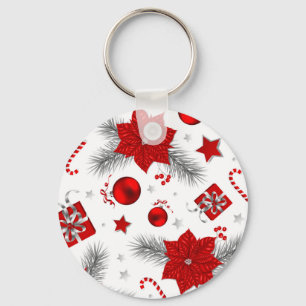 Porte-clés Décor de Noël motif