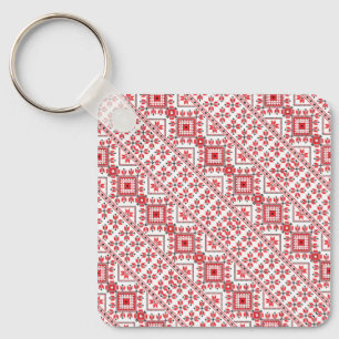 Porte-clés Décor rouge mignon motif