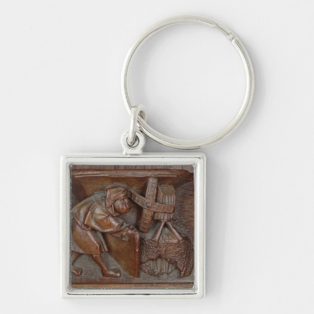 Porte-clés Découpage d'un miller, d'une stalle de choeur (Devant)