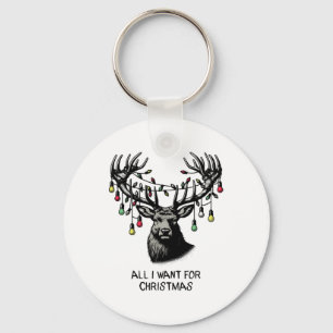 Porte-clés Deer Buck Doe Tout Veut Pour Les Lumières De Noël 