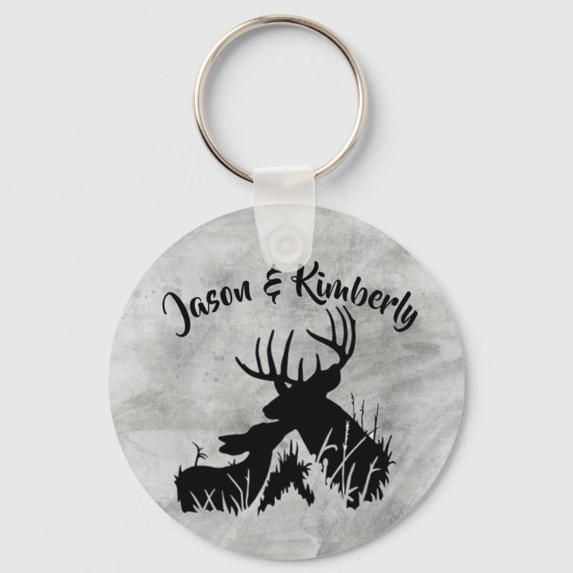 Porte-clés Deer Couple (Recto)
