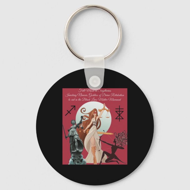 Porte-clés Déesse De La Nemesis De La Rétribution Divine - Po (Recto)