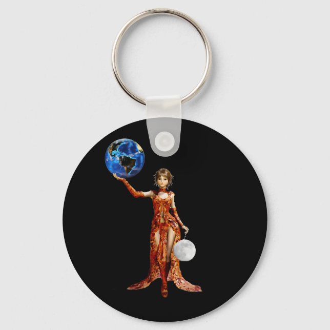 Porte-clés Déesse du Porte - clé de l'univers (Recto)