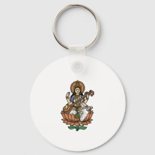 Porte-clés Déesse hindoue Saraswati