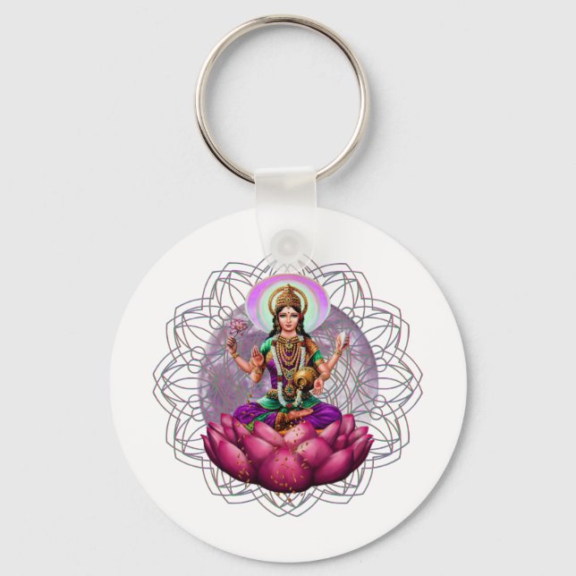 Porte-clés Déesse Lakshmi mandala (Recto)