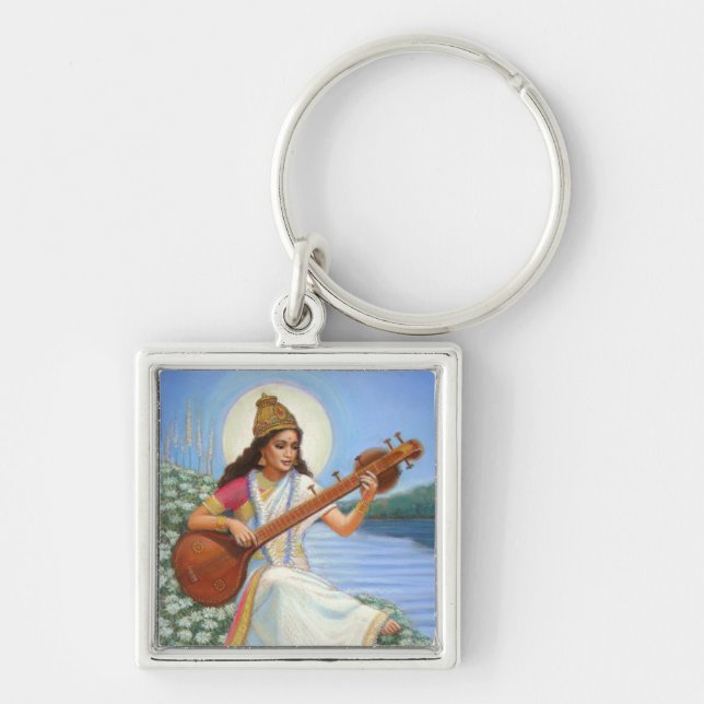 Porte-clés Déesse Sarasvati (Devant)