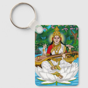 Porte-clés déesse Saraswati