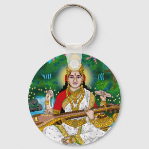 Porte-clés déesse Saraswati