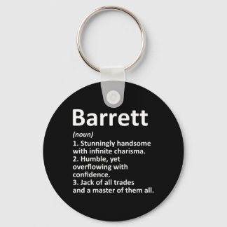 Porte-clés Définition Barrett Nom Personnalisé Drôle