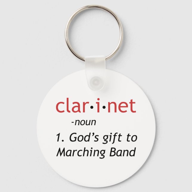 Porte-clés Définition de Clarinet (Recto)