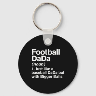 Porte-clés Définition de Dada de football drôle plus grand Da