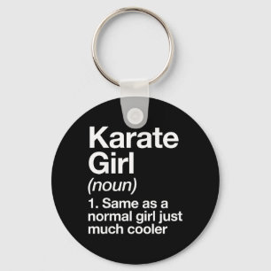 Porte-clés Définition de fille de karaté drôle sassy sports m