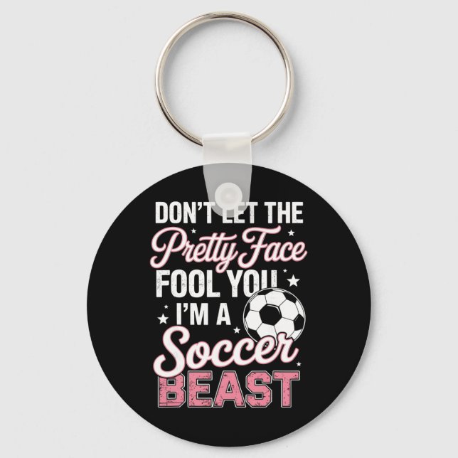 Porte-clés Définition de fille de soccer  (Recto)
