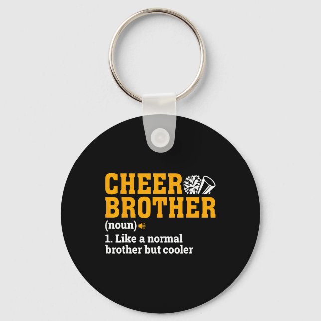 Porte-clés Définition de frère cheer Noun Cadeaux de cheerlea (Recto)