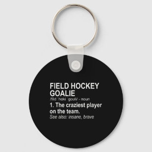 Porte-clés Définition de gardien de but de hockey sur gazon