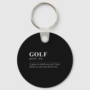 Porte-clés Définition de golf amusante