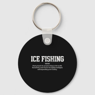 Porte-clés Définition de la pêche sur glace Cadeau drôle de p