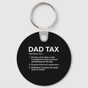 Porte-clés Définition de l'impôt Cadeaux pour papa Drôle papa