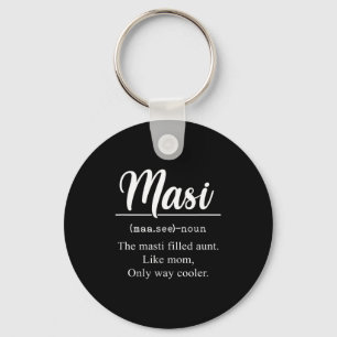 Porte-clés Définition de Masi tante drôle tata indienne Masi