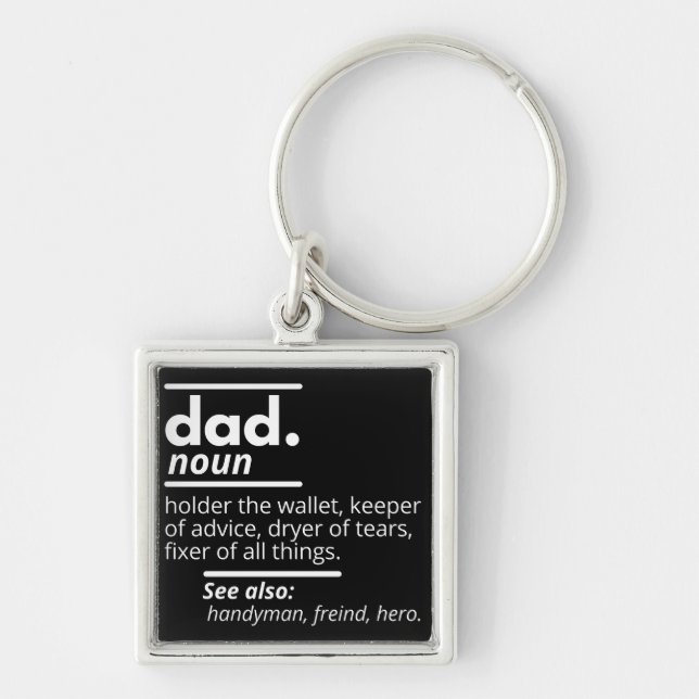 Porte-clés Définition de papa (Devant)