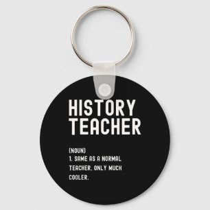 Porte-clés Définition de professeur d'histoire Premier jour d