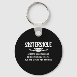 Porte-clés Définition de Sistersicle Hockey sur glace Sœur d'